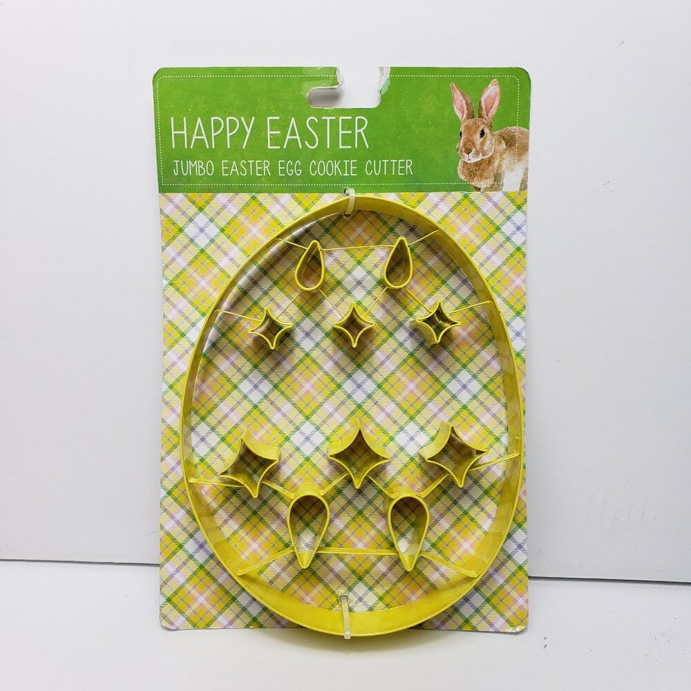 Jumbo Egg Cookie Cutter 8x6 in. Fondant Cake Easter Metal Easter New